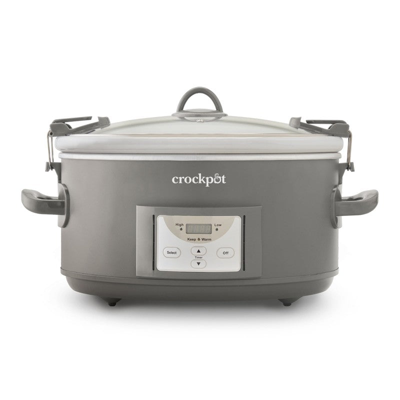 Programmable 7-Quart Cook and Carry Slow Cooker, Grey0