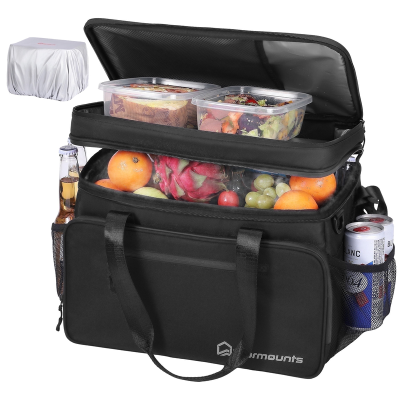 Leakproof 2 in 1 Soft Cooler Bag for 48 Cans   Perfect for Camping & Beach0