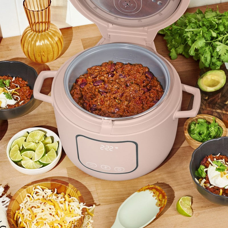 Drew Barrymore 14-Cup Rice & Grain Cooker Ceramic Nonstick Rose7