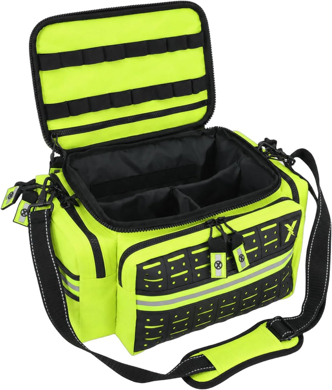 Lightning X EMT Bag LXMB25 Fully Stocked 240+ EMS Trauma Kit Fluorescent Yellow6
