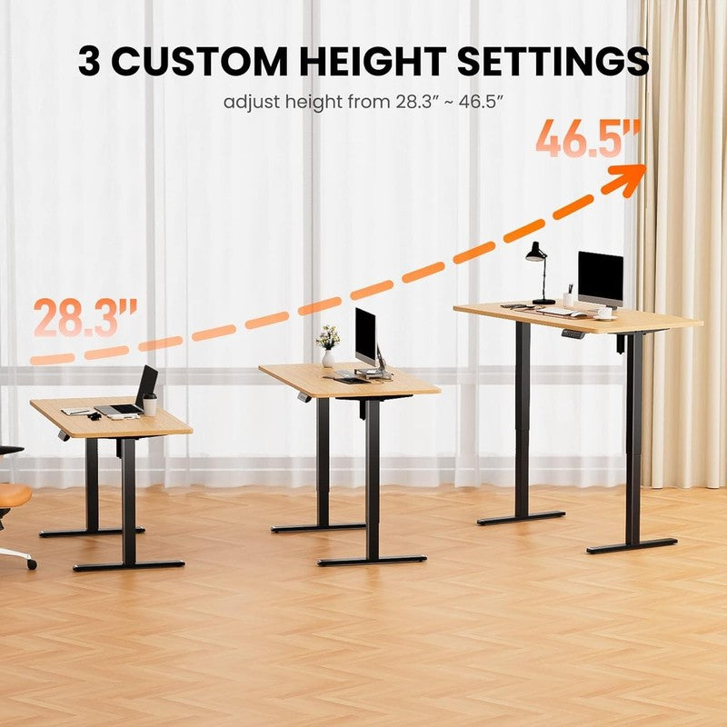 Electric Standing Desk Frame 4 Memory Height Adjustable Up to 47.2" Black4
