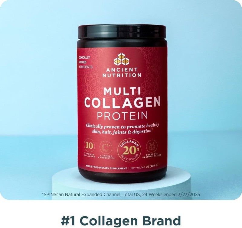 Collagen Peptides Powder with Vitamin C & Probiotics, Unflavored, 40 Servings2