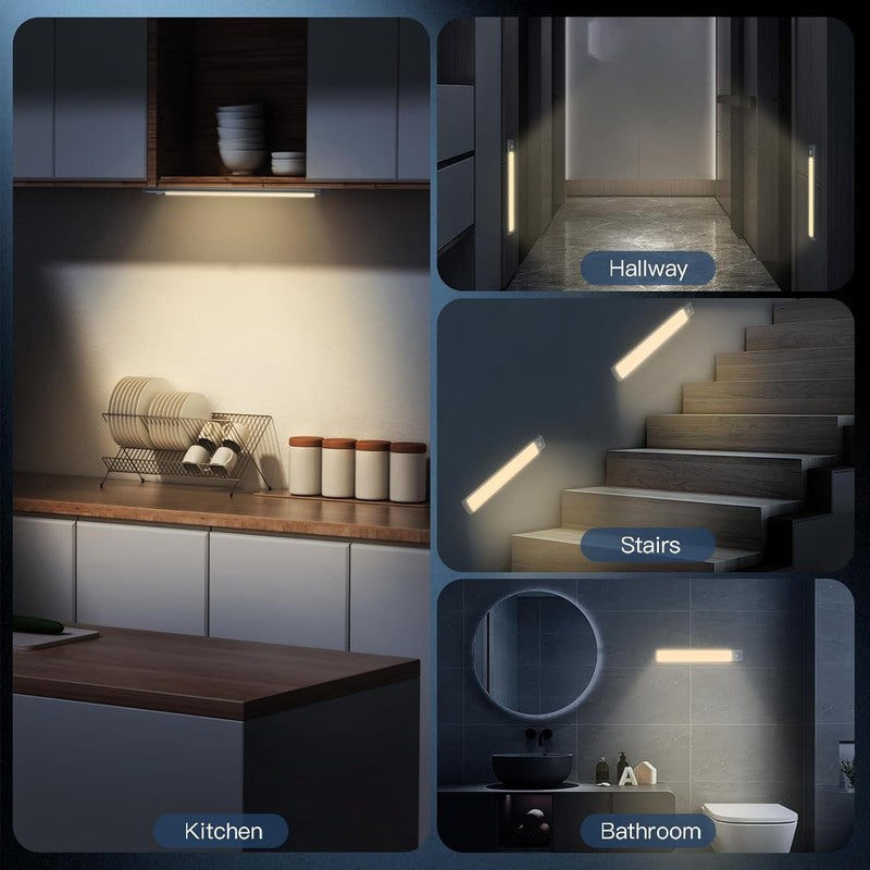 Rechargeable Motion Sensor Under Cabinet Lights, 2 Pack, Dimmable & Wireless6