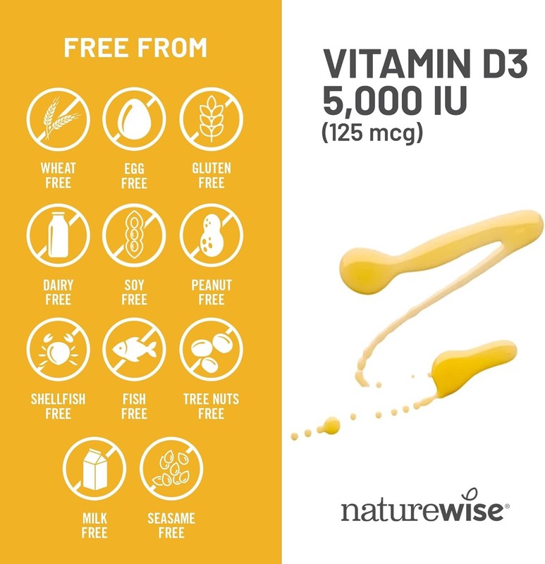 Vitamin D3 5000IU - 1 Year Supply for Immunity & Bone Health, 360 Mini Softgels8