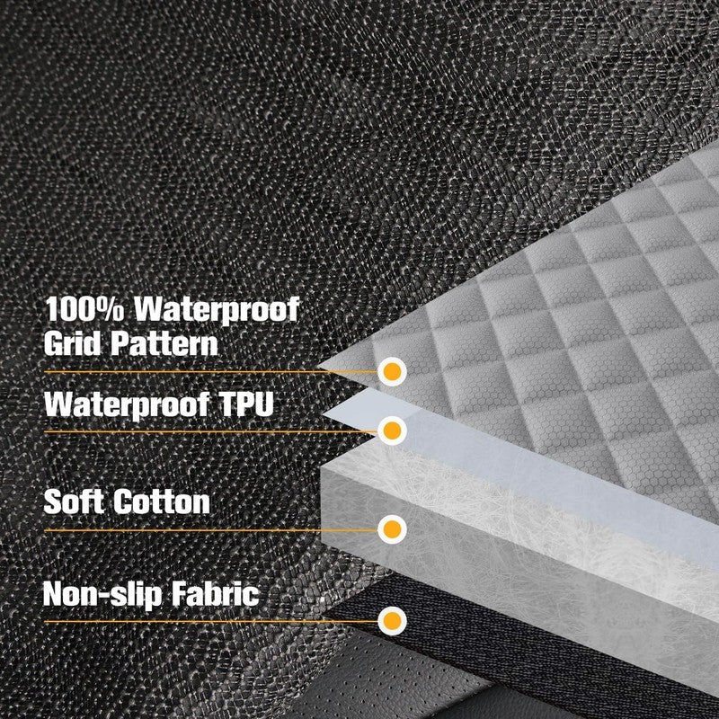 PETICON Waterproof Scratchproof Pet Bench Seat Cover, Nonslip Durable Gray6