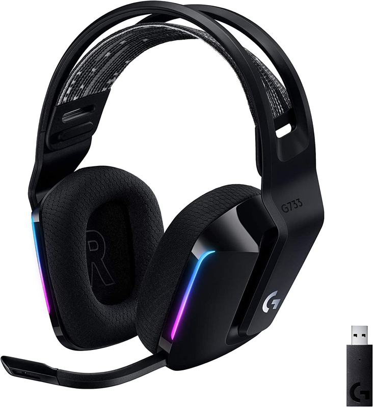 733 Lightspeed Wireless Gaming Headset, Suspension Headband, Lightsync RGB, Blue10