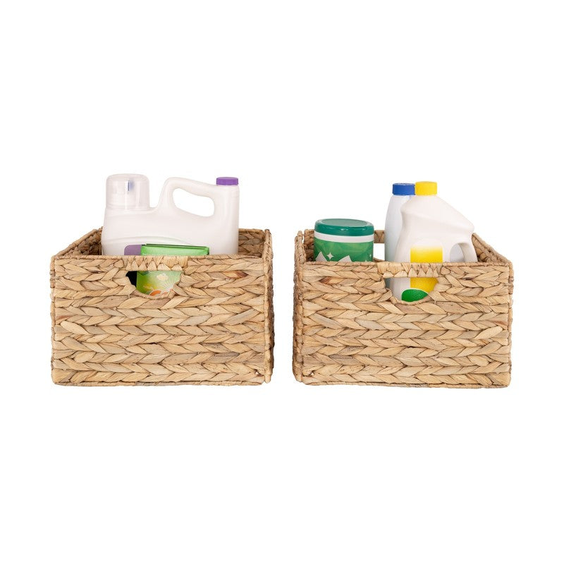 Stylish Handwoven Water Hyacinth Baskets - Set of 21
