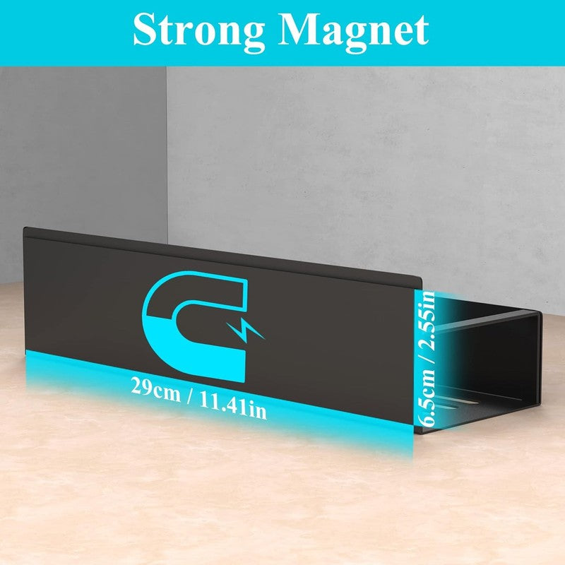 Metal 4 Pack Magnetic Spice Storage Rack Organizer for Refrigerator and Oven, Bl2