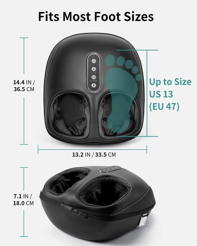 Shiatsu Foot Massager with Heat & APP Control for Pain Relief, Fits Up to 13"7