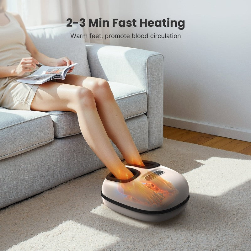 Shiatsu Foot Massager with Heat for Neuropathy Tired Foot Blood Circulation, FSA2