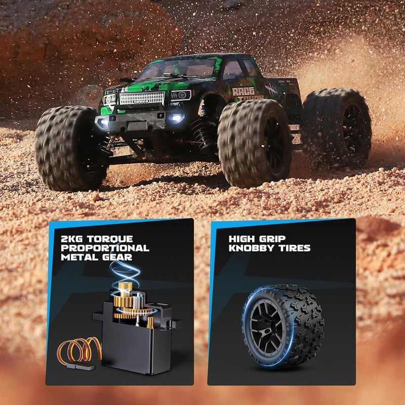 1:18 Scale All Terrain RC Car 18859, 36 KPH High Speed 4WD Electric Vehicle with1
