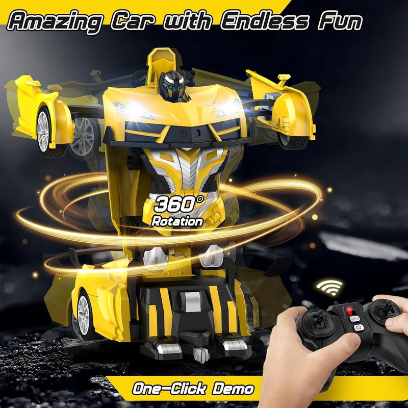 Transform Remote Control Car, RC Cars for Boys Age 3-5 6-8, One-Button Transform2
