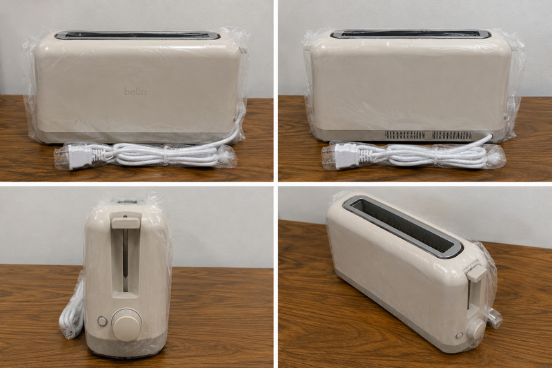 2 Slice Slim 10in Long Slot Toaster 6 Shade Reheat Cancel 900W Oatmilk0