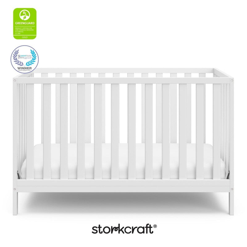 Sunset 5-In-1 Convertible Baby Crib, White11