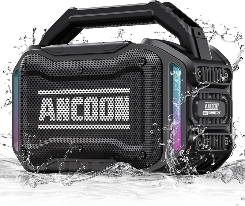 80W Bluetooth Speaker, Loud Bass, IPX6 Waterproof, 20H Playtime, TWS, Black9