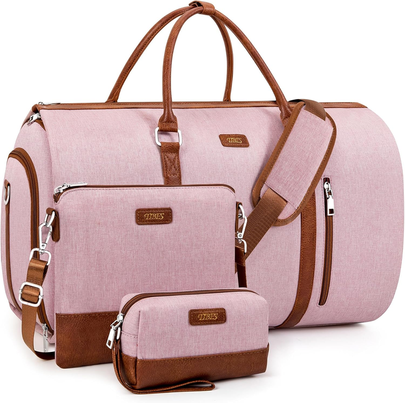 2in1 Garment Duffle Bag Shoe Compartment 4Pc Set Travel Carry On11