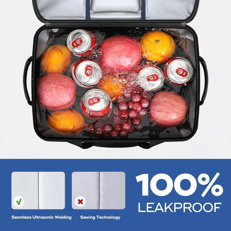 Collapsible Soft Cooler Bag 35 Cans Leakproof Beach Camping Cooler3