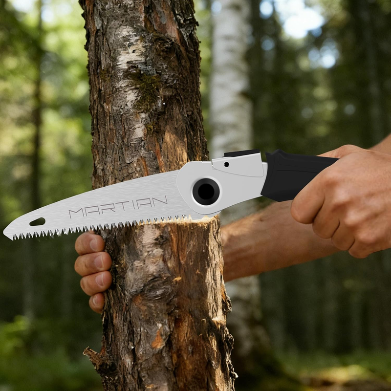 Outdoor Portable Mini Saw – Compact Folding Design + Belt-Mount Transparent Case3