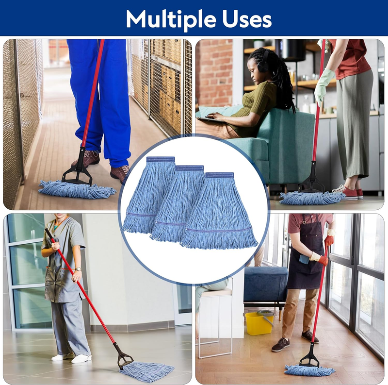 Matthew Cleaning Heavy Duty Mop Head Commercial Replacement for General and Floo4