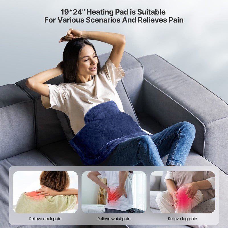 Extra Large Heating Pad for Shoulders Neck and Back, 9 Temperature Settings, Fsa9