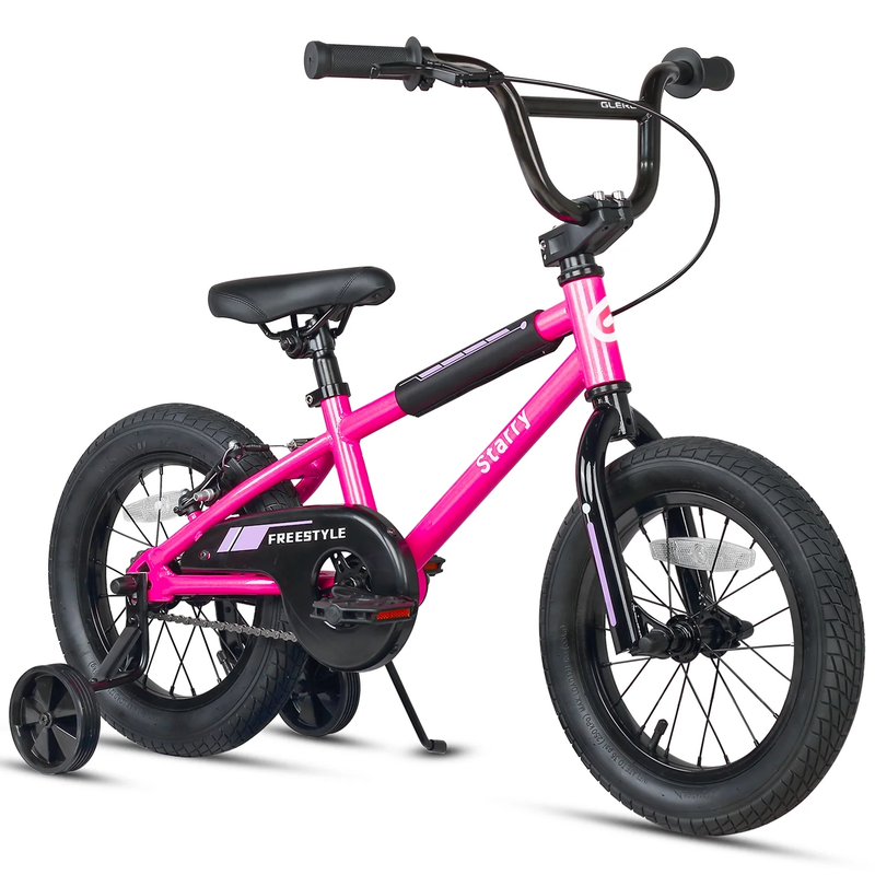14in Kids BMX Bike w/ Training Wheels Coaster Brake Ages 3 5 Pink10
