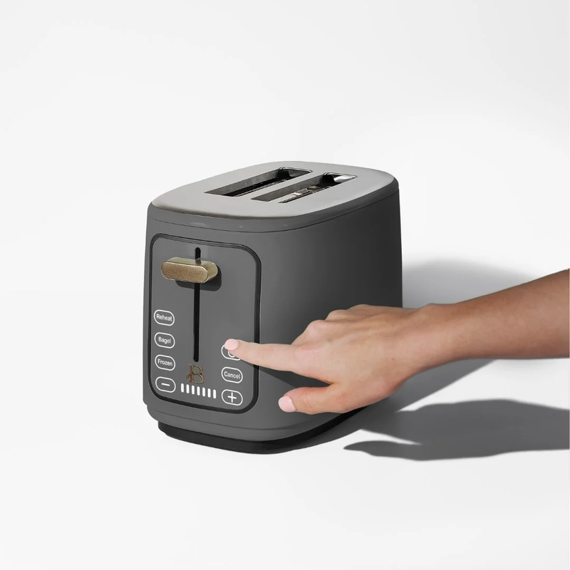 2 Slice Toaster with Touch Activated Display, Oyster Gray by Drew Barrymore4