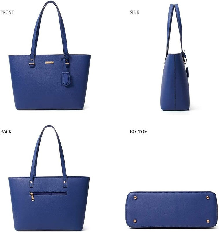 Women Fashion Synthetic Leather Handbag Set 4PCS Tote Shoulder Satchel Purse1