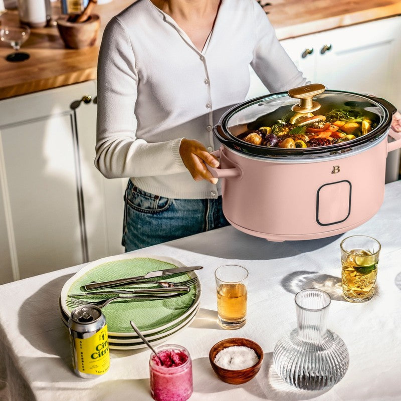 6 Qt Programmable Slow Cooker, Rose by Drew Barrymore5