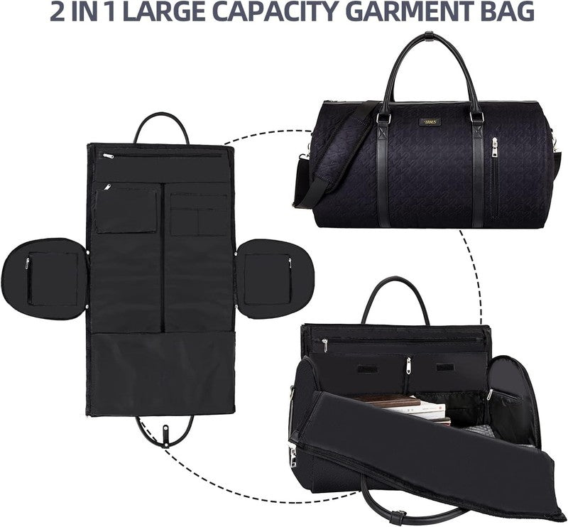 2in1 Garment Duffle Bag 3Pc Set Hanging Suit Travel Carry On1