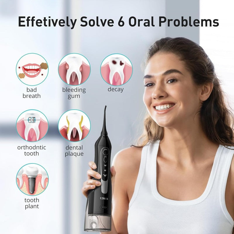 Portable Cordless Water Flosser - Rechargeable IPX7 Waterproof Teeth Cleaner7