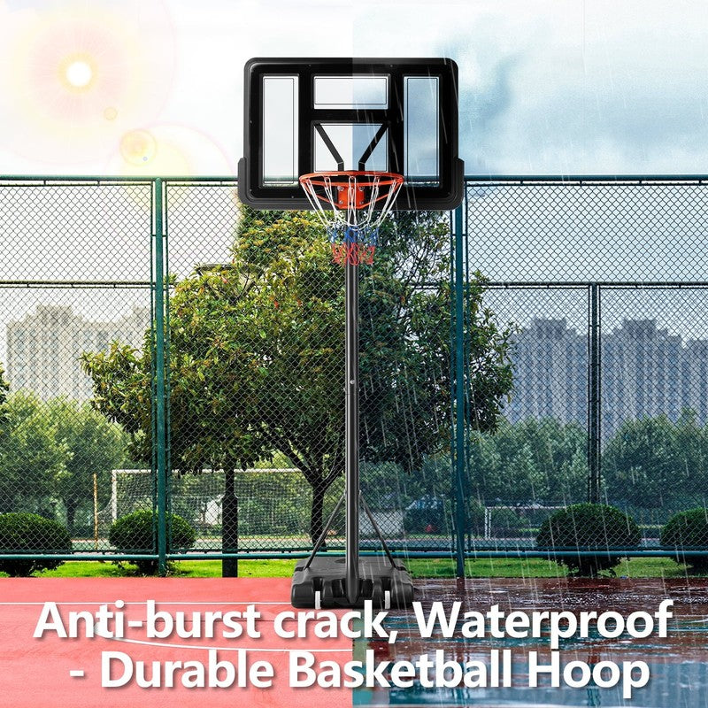 44" Shatterproof Backboard Basketball Hoop, 4.2 10Ft Adjustable Height, Portable7