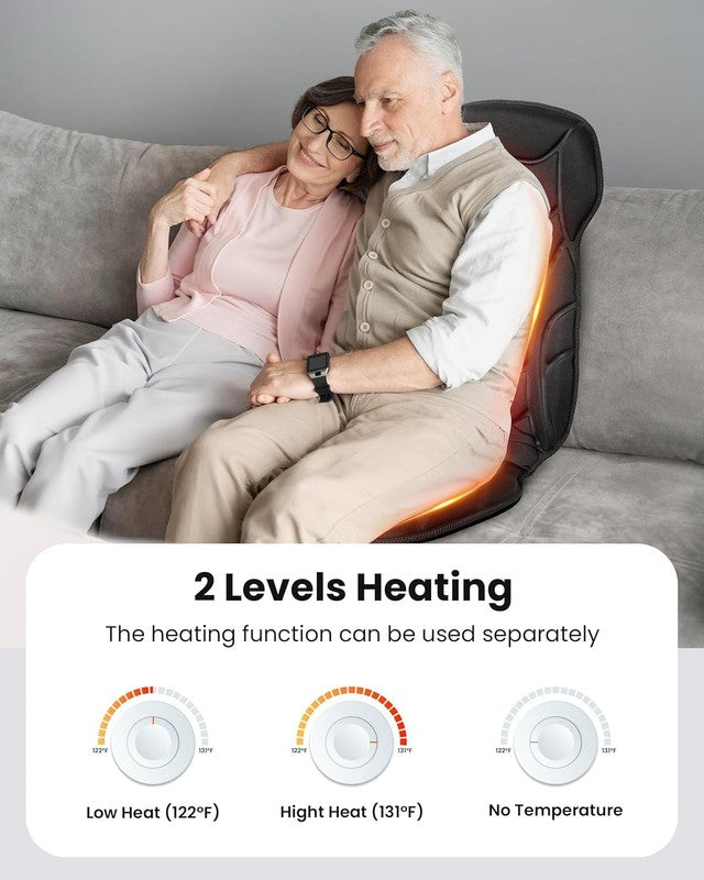 Massage Chair Pad, Back Massager with Heat with 8 Vibration Motors3