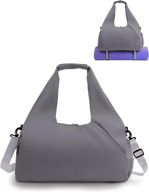 Gym Bag for Women with Shoe Compartment Yoga Mat Bag with Wet Pocket and Water B11