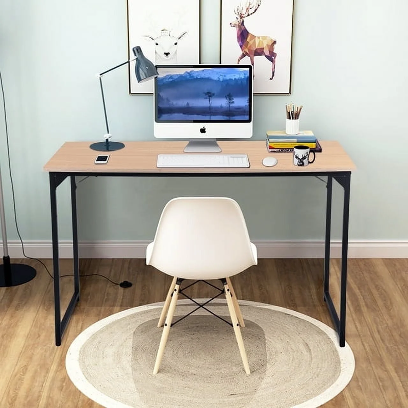 47 Inch Computer Desk Modern Writing Desk for Adults,Nature10