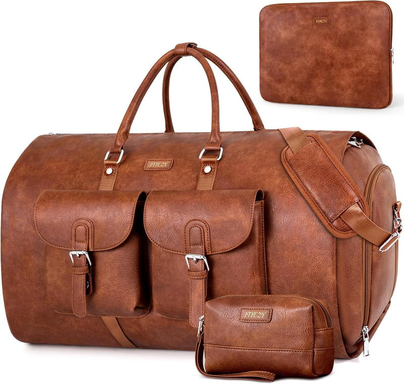 2in1 Garment Duffle Bag 3Pc Set Hanging Suit Travel Carry On9