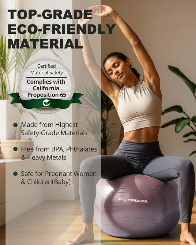 Exercise Ball Yoga Ball,Office Seating & Balance Ball Chair, Stability Ball for 3