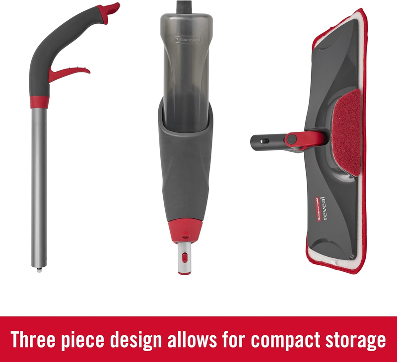 Reveal Spray Mop Floor Cleaning Kit w/ 3 Microfiber Pads Refillable Bottle2