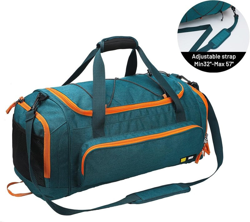 60L Large Gym Duffle Bag w/ Shoe Compartment Lightweight Sports Travel Olive4