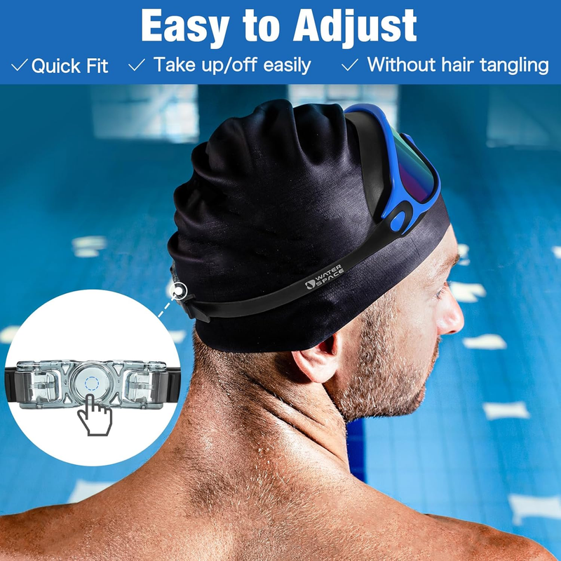 Men Women Swim Goggles 2 Pack Anti Fog 180° Wide View Pool Swim Gear4