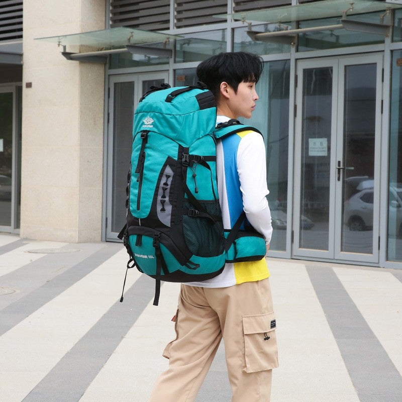 60L Travel Hiking Camping Backpack with Rain Cover,Backpack Water Resistant,Trav7