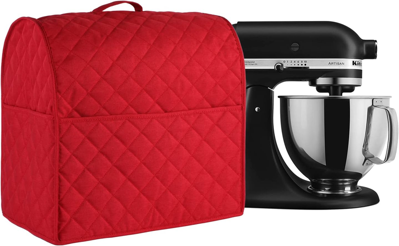 Stand Mixer Cover for KitchenAid Tilt Head Bowl Lift 5 8 Qt Red Storage2