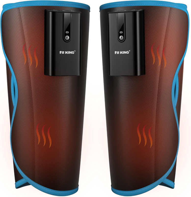 Cordless Calf Massager w/ Heat Compression Rechargeable Pain Relief RLS Edema0