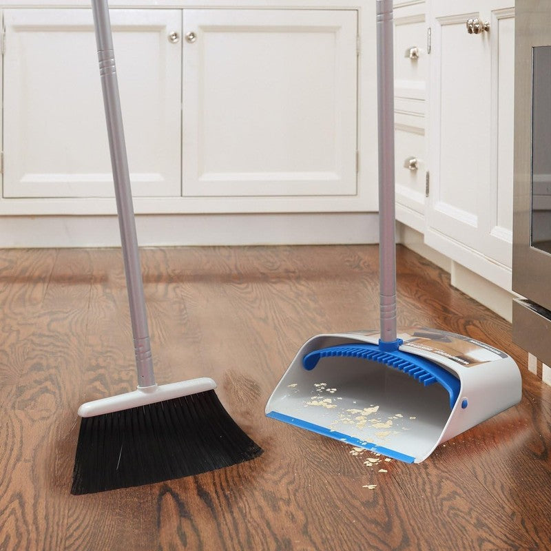 Ergonomic Long Handle Broom and Dustpan Set for Easy Floor Cleaning4
