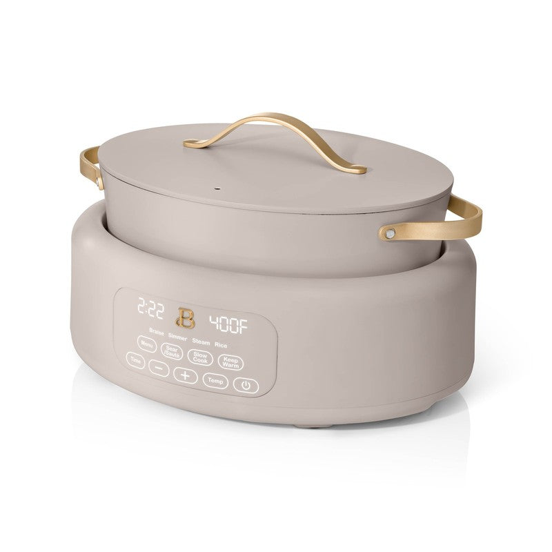 10 in 1, 6 Qt Electric Multi Cooker, Porcini Taupe by Drew Barrymore1