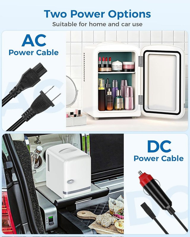 Mini Fridge for Bedroom, 4L/6 Cans Small Cosmetic Fridge for Skincare, Makeup, M4