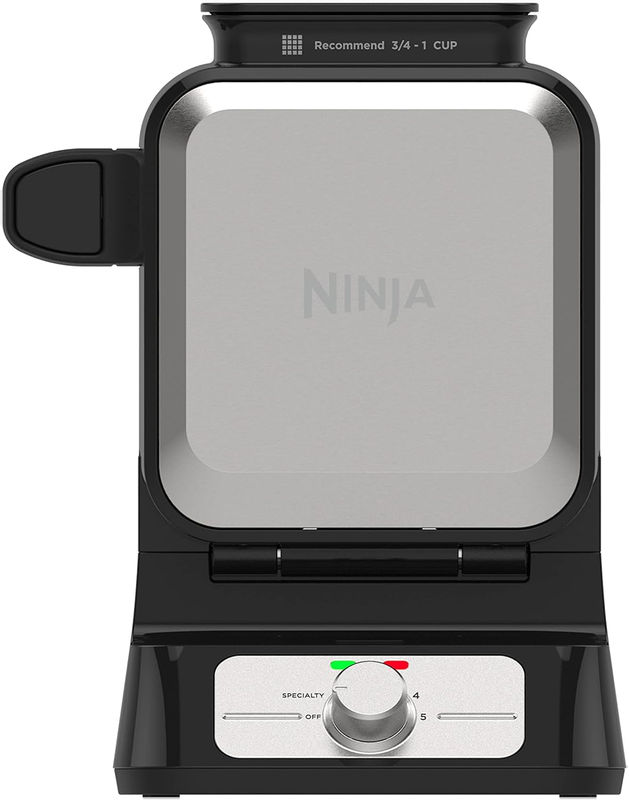Belgian Waffle Maker Pro | Vertical Design | 5 Shade Settings with Precision Pou10
