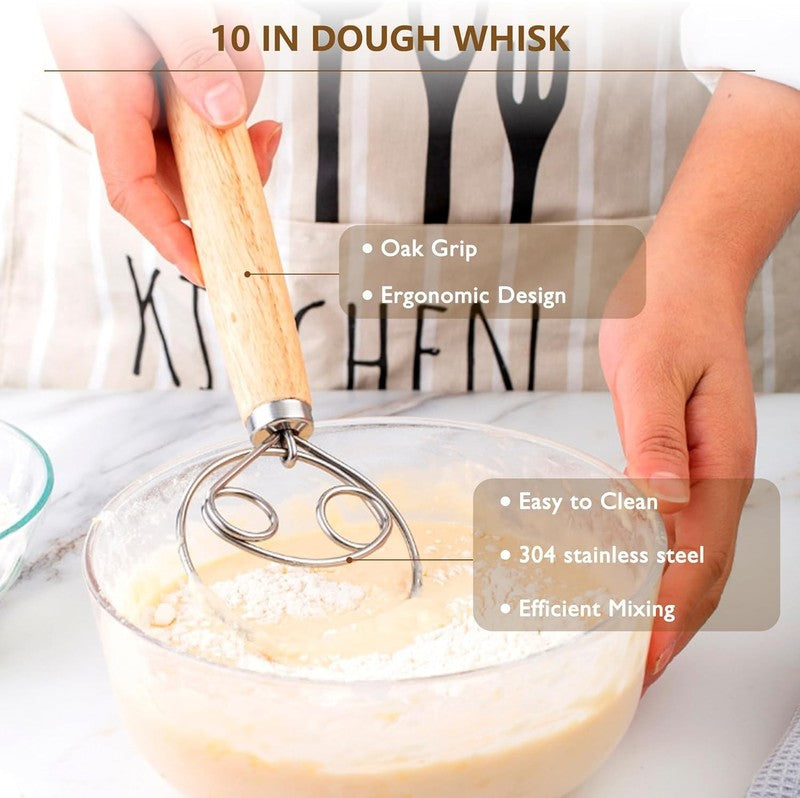 Complete Sourdough Starter Kit, Banneton Bread Proofing Basket with Glass Sourdo4