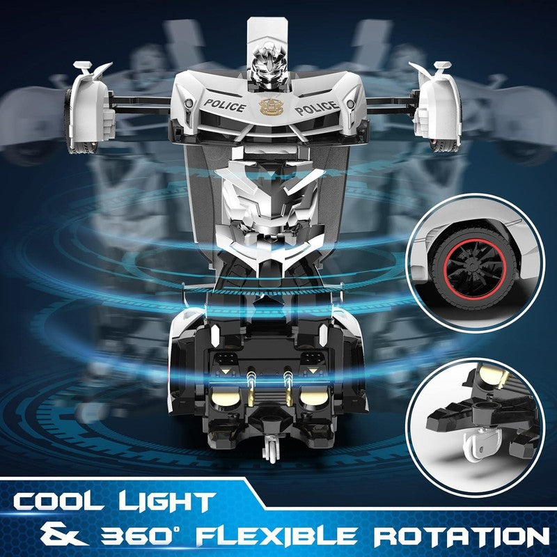 Remote Control Car   Transform Toys Car Robot, One Button Deformation to Robot w3