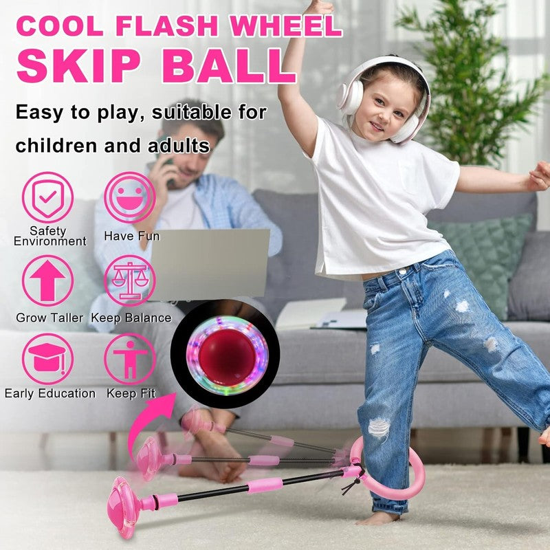 Colorful Skip Ball - Portable Swing Toy for Kids & Adults, Ages 5-102
