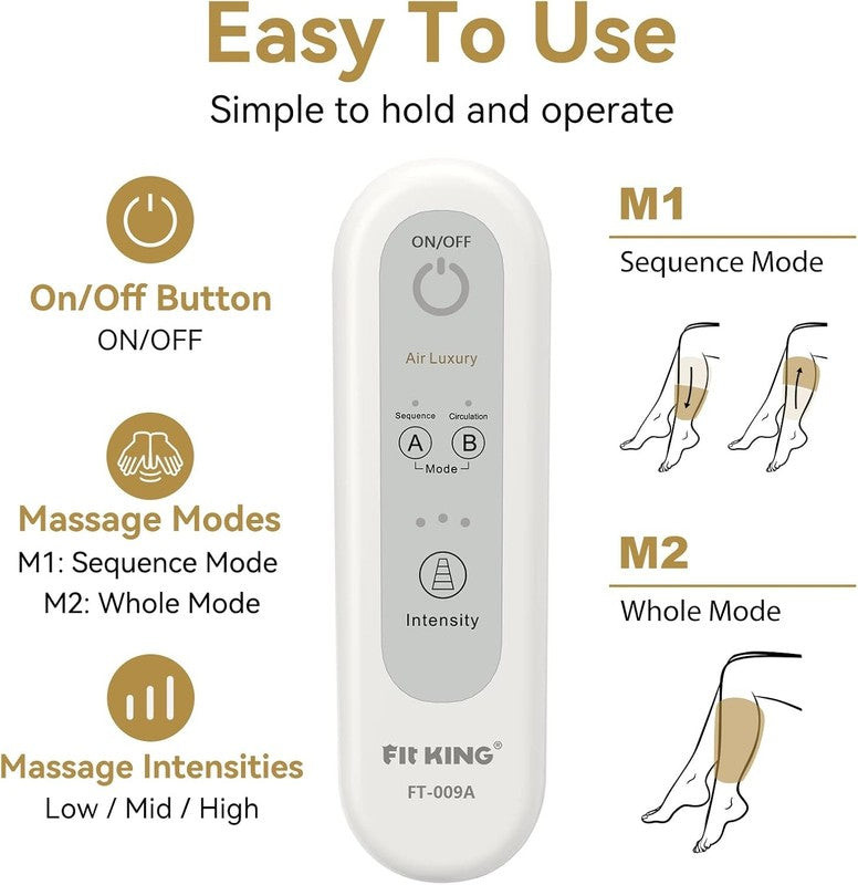 Air Compression Leg & Foot Massager for Pain, Swelling, Circulation, Gift3